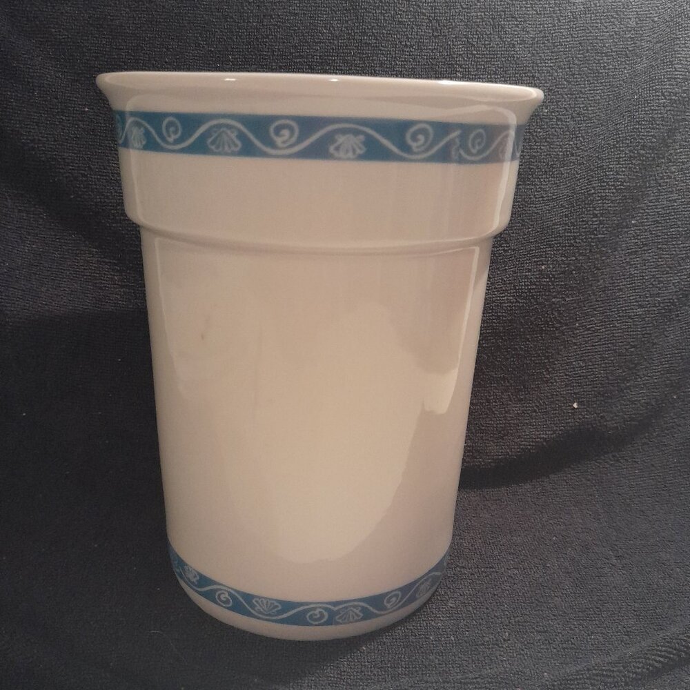 Ceramic Blue and White Vase/ Kitchen Utility Vessel